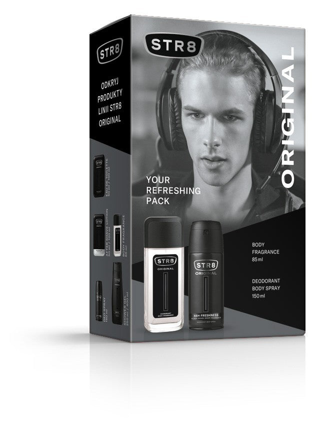 STR 8 Original gift set (Natural deodorant spray 85ml + Deo spray 150ml) | Vaistine1.lt | WestPharmacy.eu