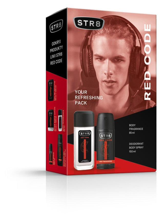 STR 8 Red Code gift set (Natural deodorant spray 85ml + Deo spray 150ml) | Vaistine1.lt | WestPharmacy.eu