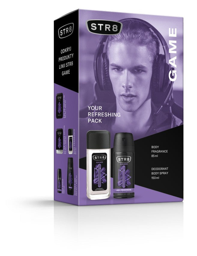 STR 8 Game gift set (Natural deodorant spray 85ml + Deo spray 150ml) | Vaistine1.lt | WestPharmacy.eu