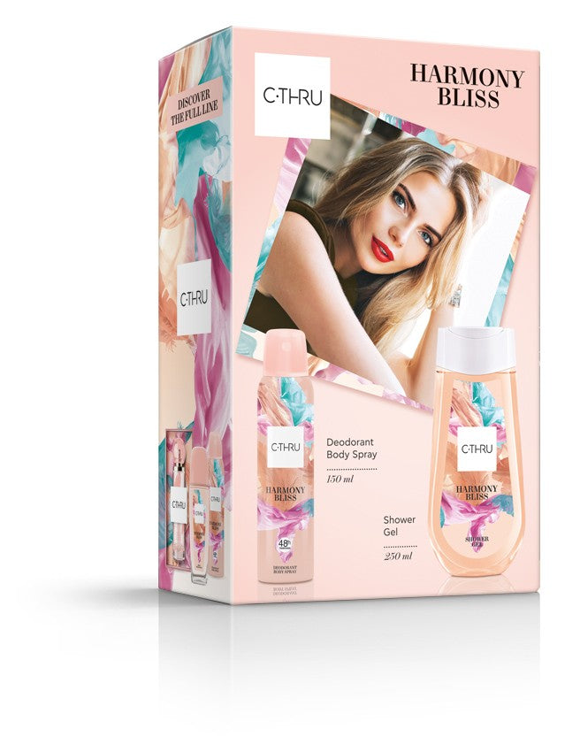 C-THRU Harmony Bliss gift set (Deodorant spray 150ml + Shower gel 250ml) | Vaistine1.lt | WestPharmacy.eu