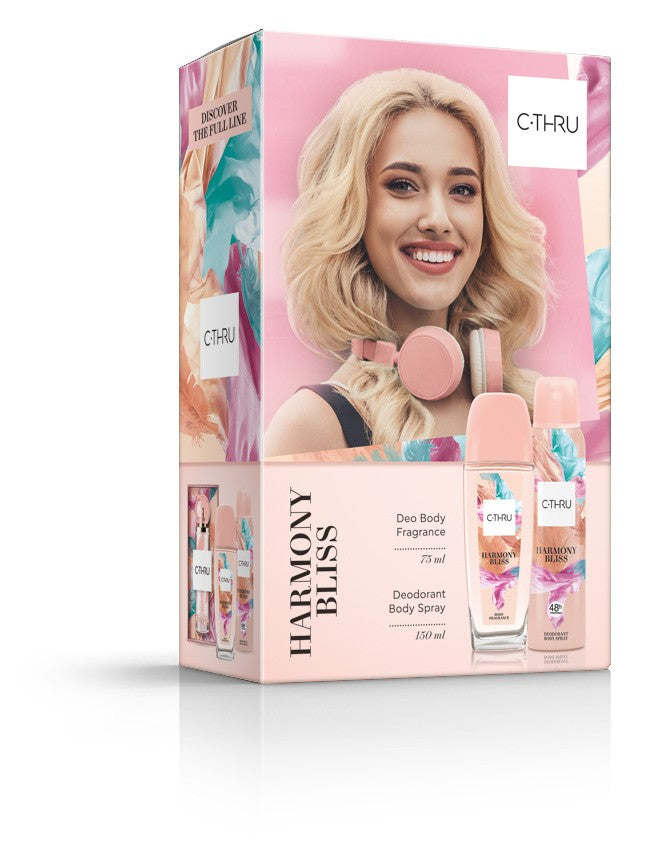 C-THRU Harmony Bliss gift set (Natural deodorant spray 75ml + Deodorant spray 150ml) | Vaistine1.lt | WestPharmacy.eu
