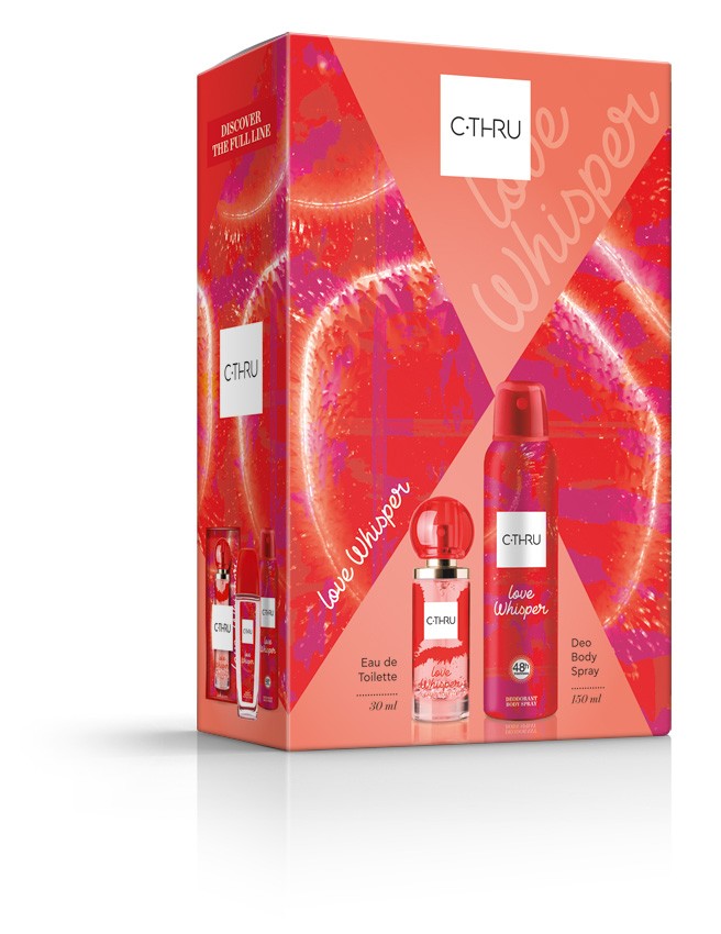 C-THRU Love Whisper gift set (Eau de Toilette 30ml + Deodorant spray 150ml) | Vaistine1.lt | WestPharmacy.eu