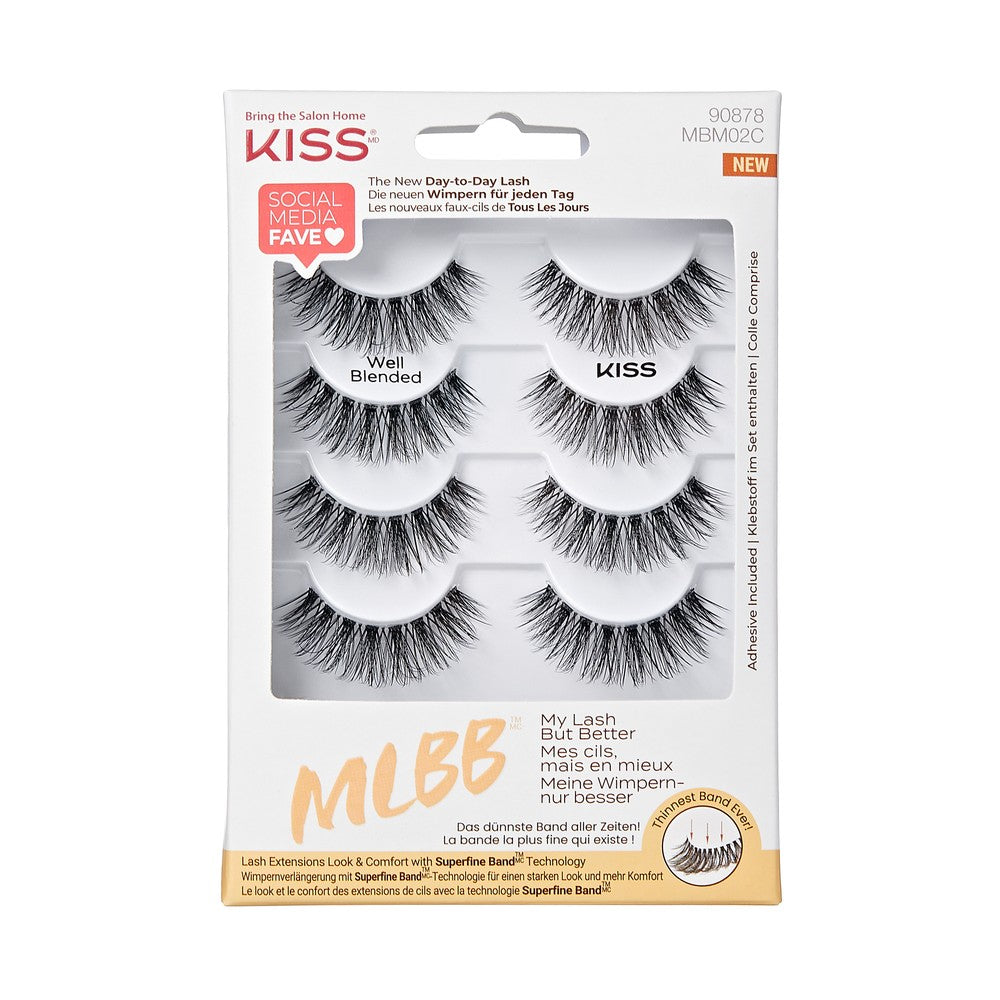 KISS My Lash But Better False Eyelashes - Well Blended 1 pack - 4 pairs | Vaistine1.lt | WestPharmacy.eu