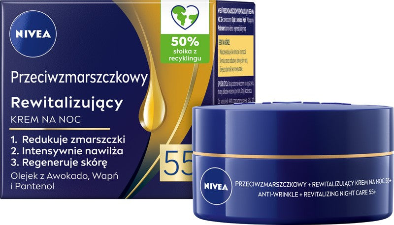 NIVEA NFC LPE 55+ CREAM P/MAR. NIGHT 50ML | Vaistine1.lt | WestPharmacy.eu