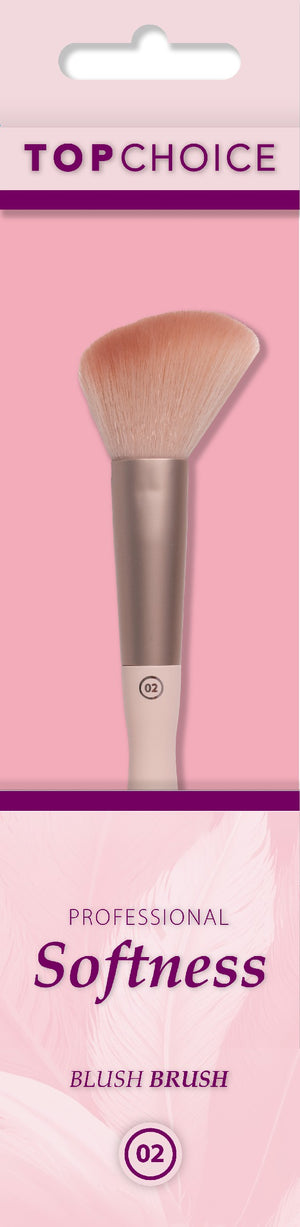 TOP CHOICE Professional Softness Brush No. 02 - for blush, bronzer and highlighter (30031) 1 pc. | Vaistine1.lt | WestPharmacy.eu