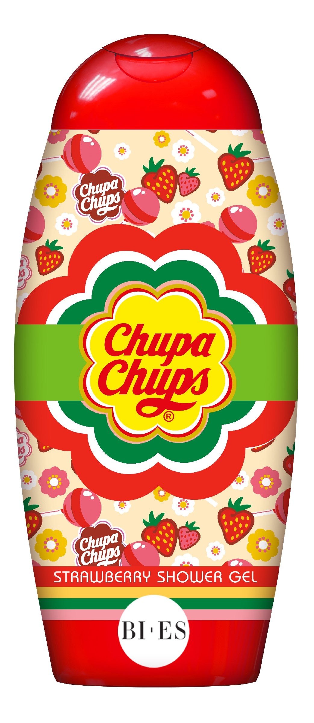 BI-ES Chupa Chups Strawberry Shower Gel 250ml | Vaistine1.lt | WestPharmacy.eu