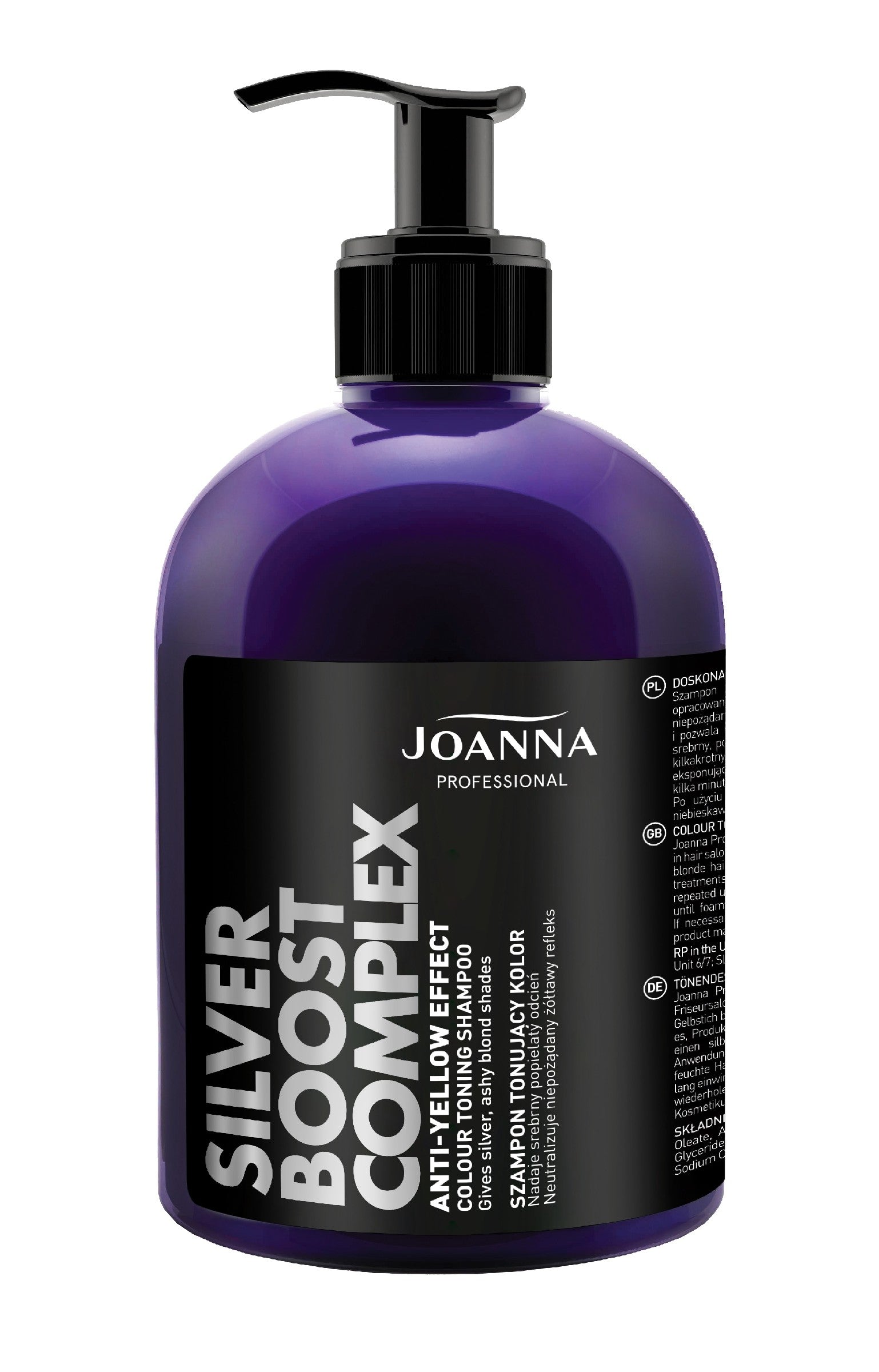 JOANNA PROFESSIONAL ANTI-YELLOW BOOST COMPLEX Toning shampoo ash color 500g | Vaistine1.lt | WestPharmacy.eu