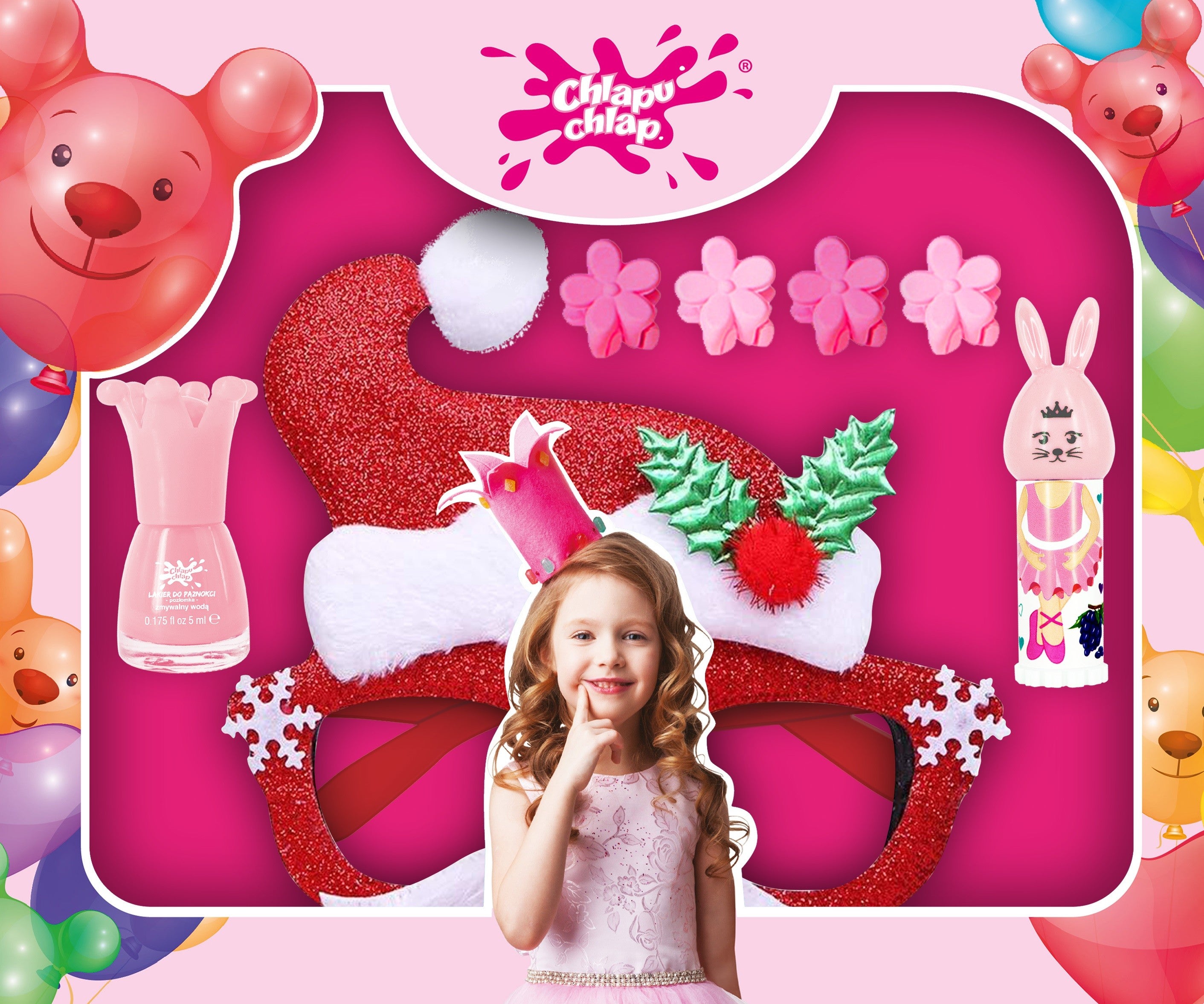 CHLAPU CHLAP Gift set for girls with glasses (Santa Claus) 1 pack. | Vaistine1.lt | WestPharmacy.eu