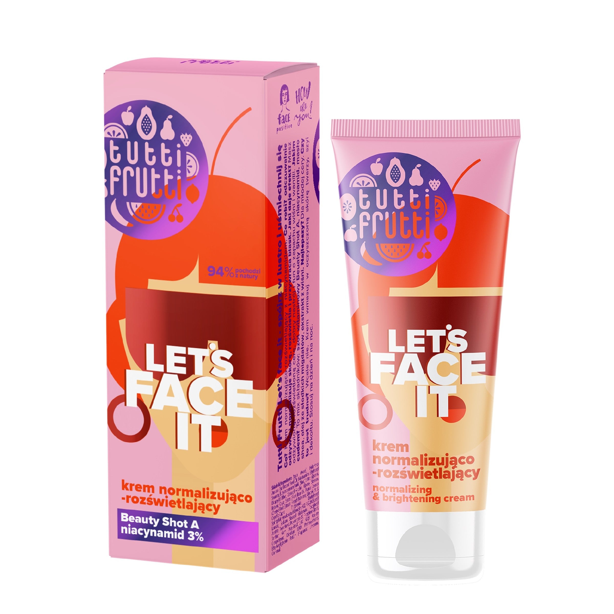 FARMONA Tutti Frutti Let's Face It Normalizing Illuminating Face Cream 50ml | Vaistine1.lt | WestPharmacy.eu