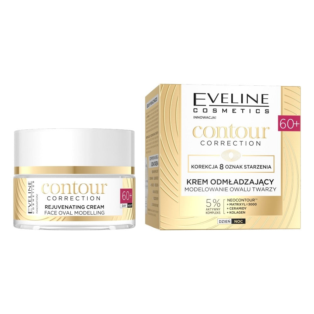 EVELINE Contour Correction 60+ Rejuvenating Cream - Face Oval Shaping for Day and Night 50ml | Vaistine1.lt | WestPharmacy.eu
