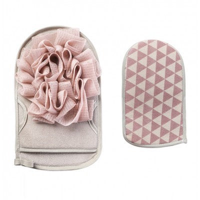 Double-sided bathing glove - pink 1 pc | Vaistine1.lt | WestPharmacy.eu