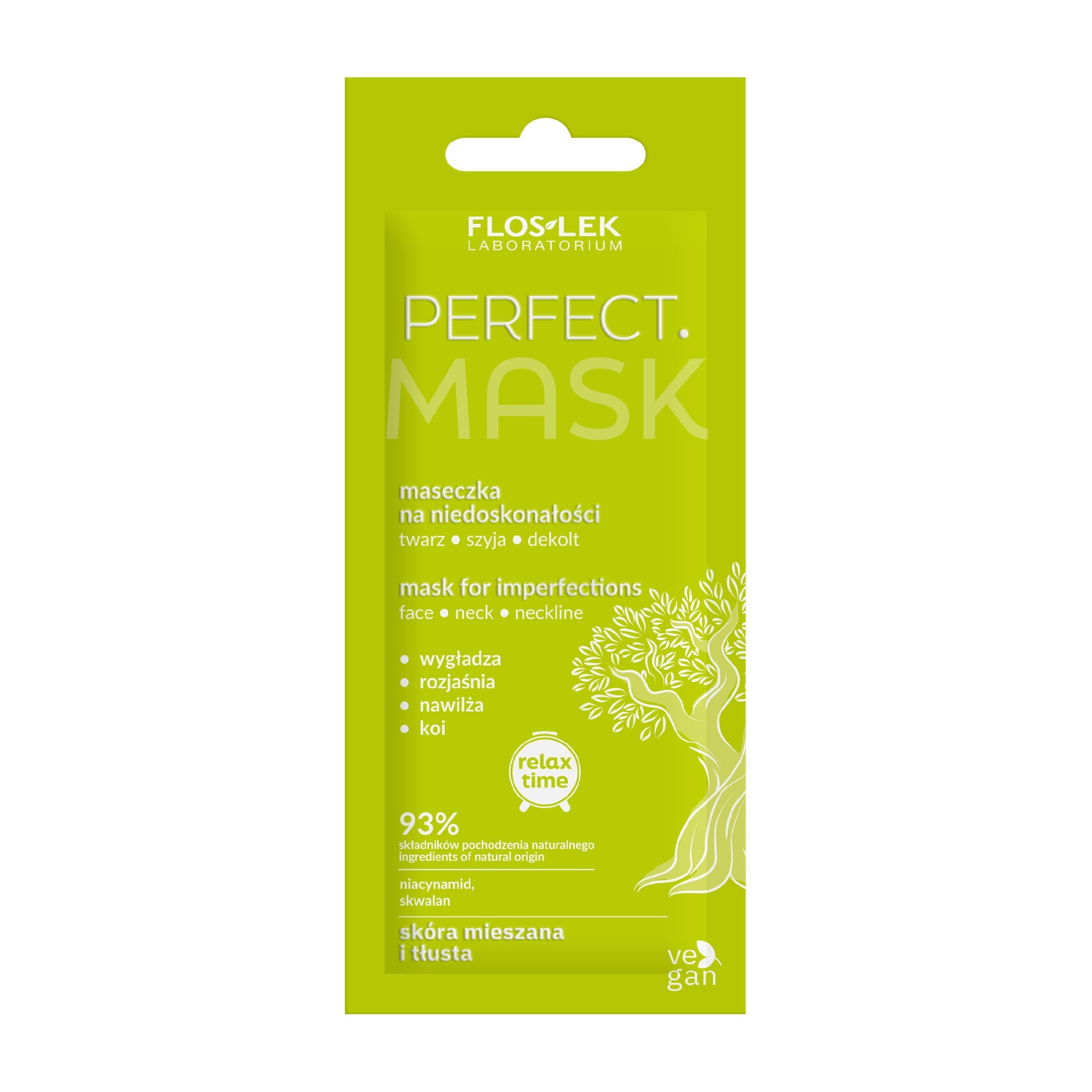 FLOSLEK Relax Time Mask for Imperfections Perfect for face, neck and décolleté 6ml | Vaistine1.lt | WestPharmacy.eu