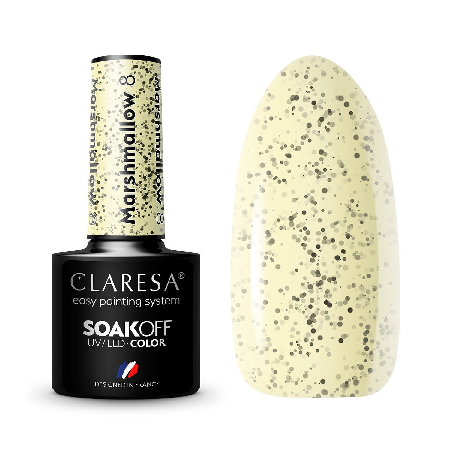 CLARESA Hybrid Lacquer Marshmallow No. 8 5g | Vaistine1.lt | WestPharmacy.eu