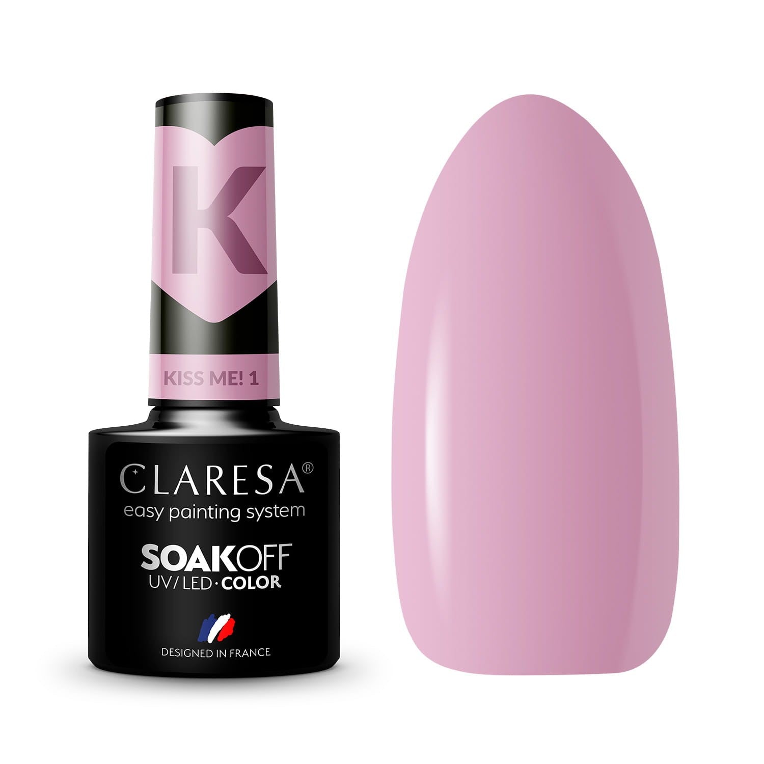 CLARESA Hybrid Nail Polish Kiss Me! No. 1 5g | Vaistine1.lt | WestPharmacy.eu
