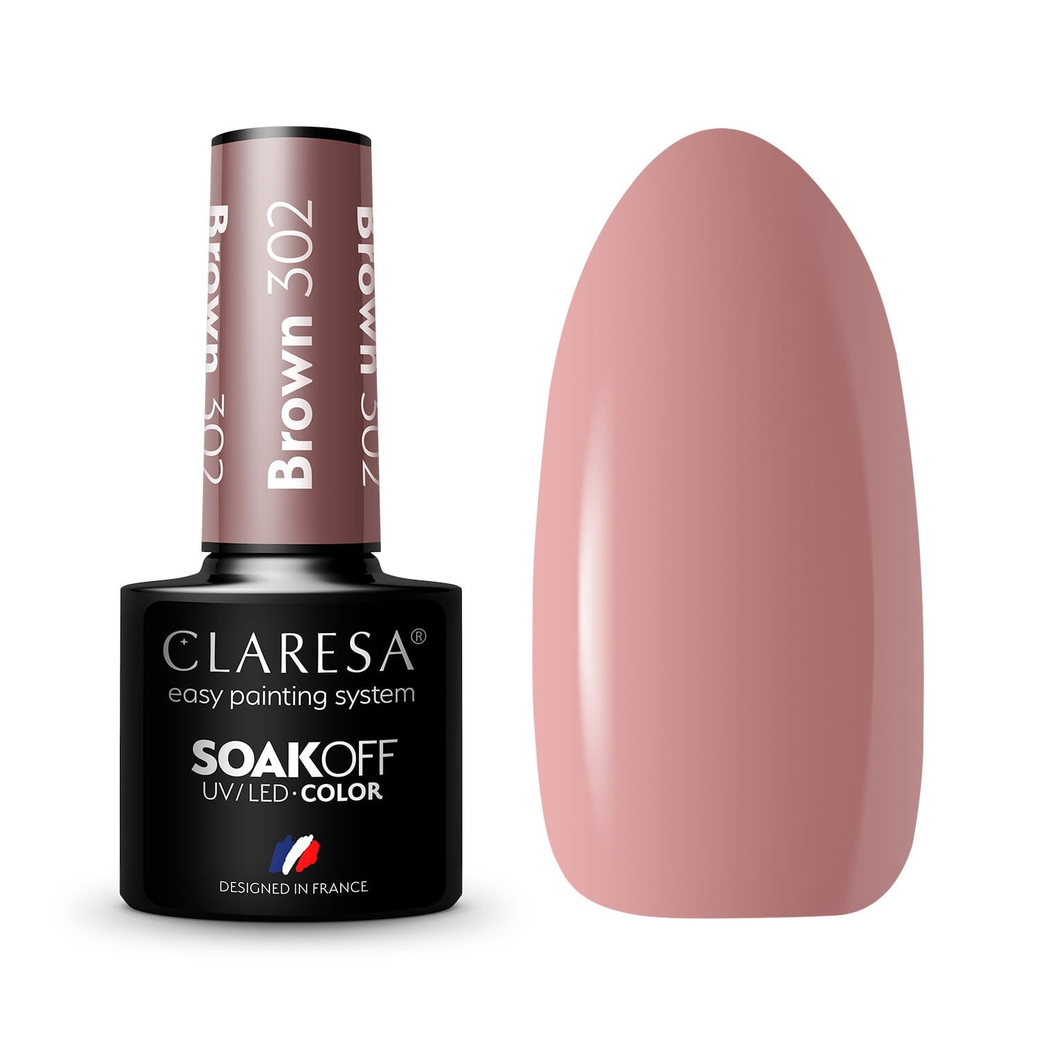 CLARESA Hybrid Lacquer Brown No. 302 5g | Vaistine1.lt | WestPharmacy.eu