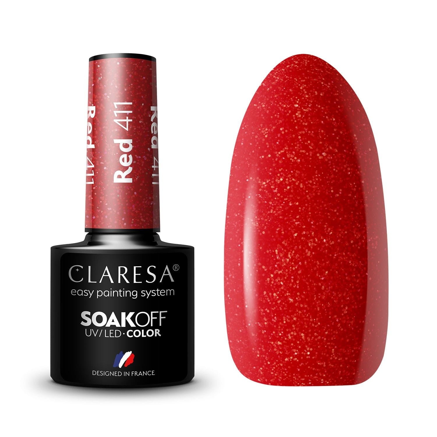 CLARESA Hybrid Lacquer Red No. 411 5g | Vaistine1.lt | WestPharmacy.eu