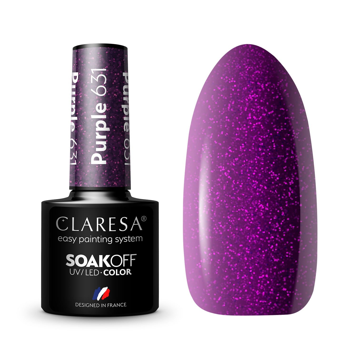 CLARESA Hybrid Nail Polish Purple No. 631 5g | Vaistine1.lt | WestPharmacy.eu