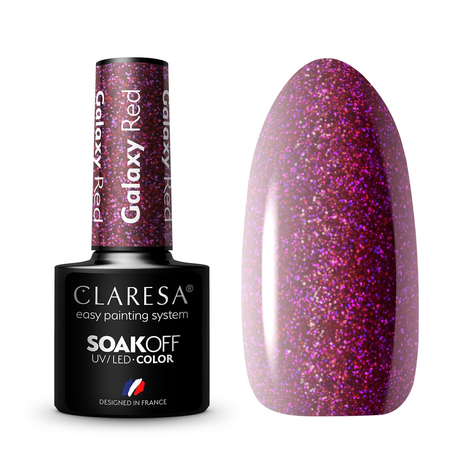 CLARESA Hybrid Nail Polish Galaxy - Red 5g | Vaistine1.lt | WestPharmacy.eu