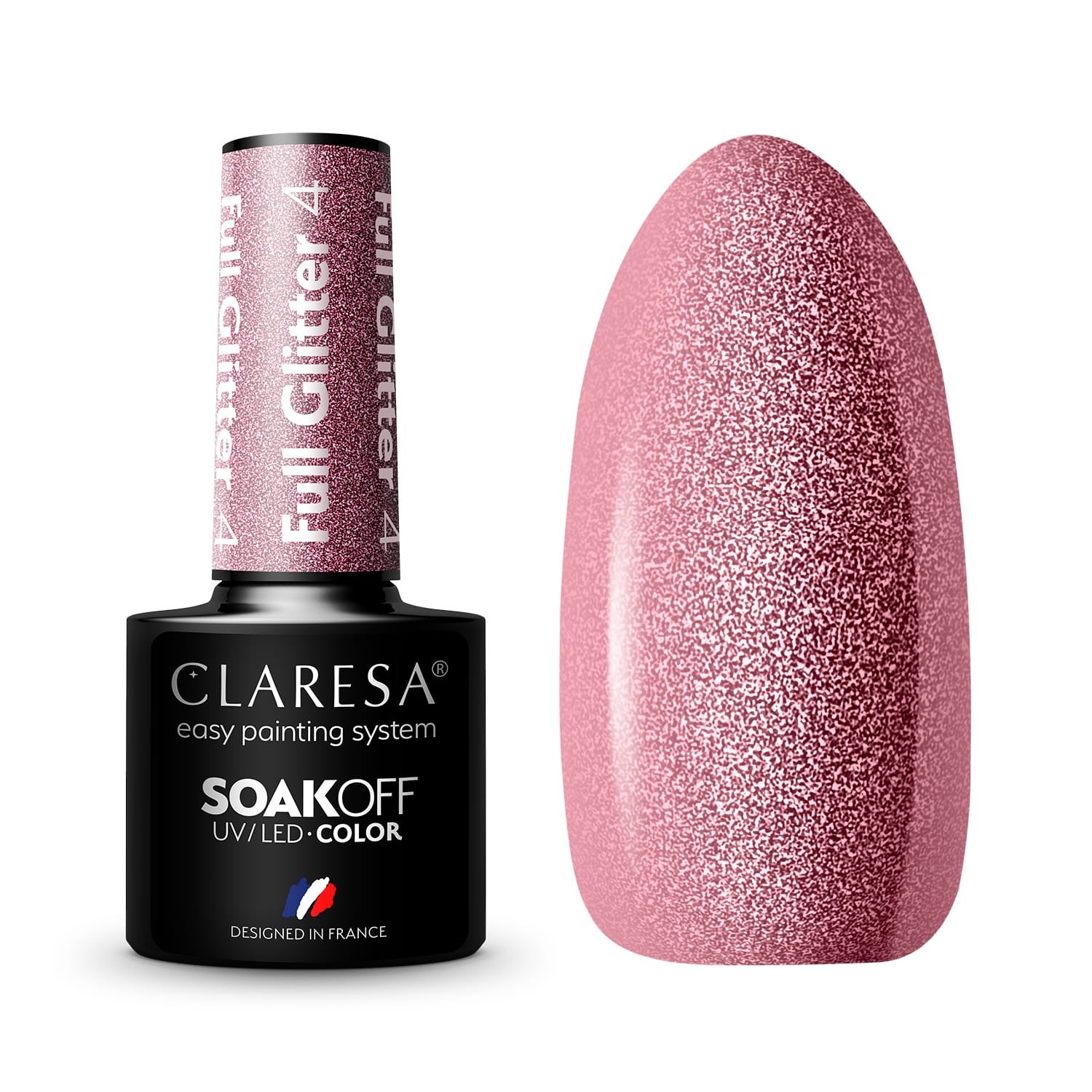 CLARESA Hybrid Lacquer Full Glitter No. 4 5g | Vaistine1.lt | WestPharmacy.eu