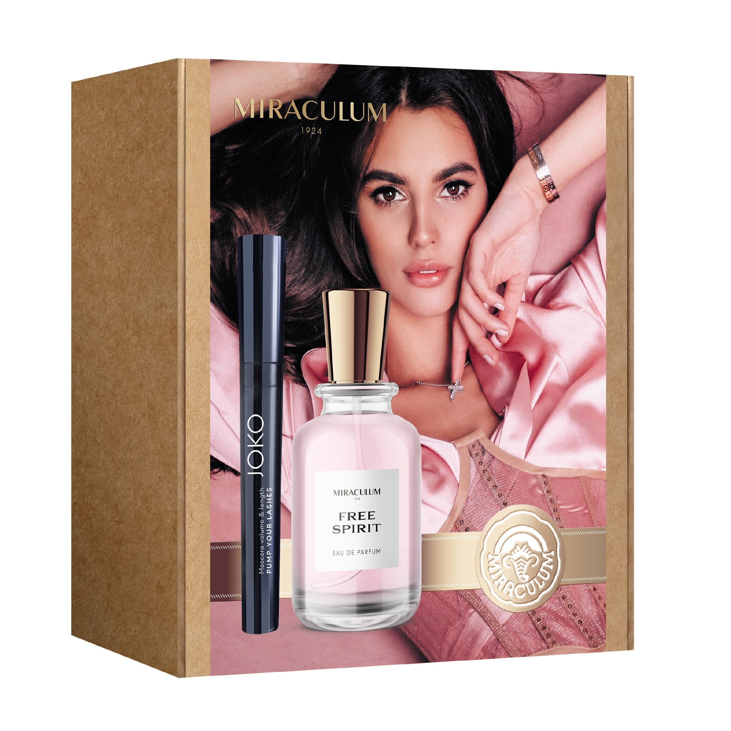 MIRACULUM SET OF SAINT 2023 GOLD - EDP Free Spirit + Mascara Pump Your Lashes | Vaistine1.lt | WestPharmacy.eu