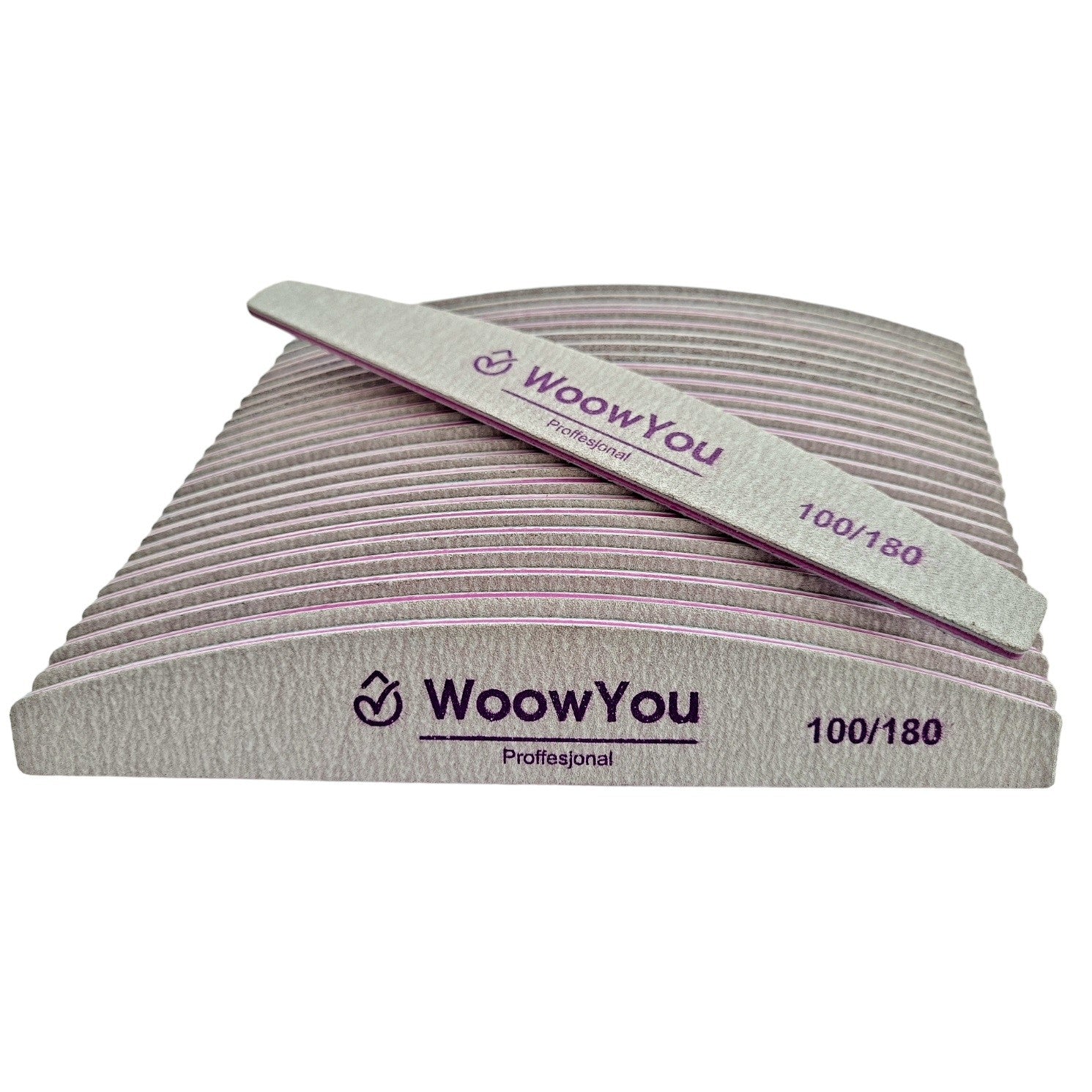 WOOW YOU Professional Disposable nail files with grit 100/180 - boat 1 pack - 25 pcs | Vaistine1.lt | WestPharmacy.eu