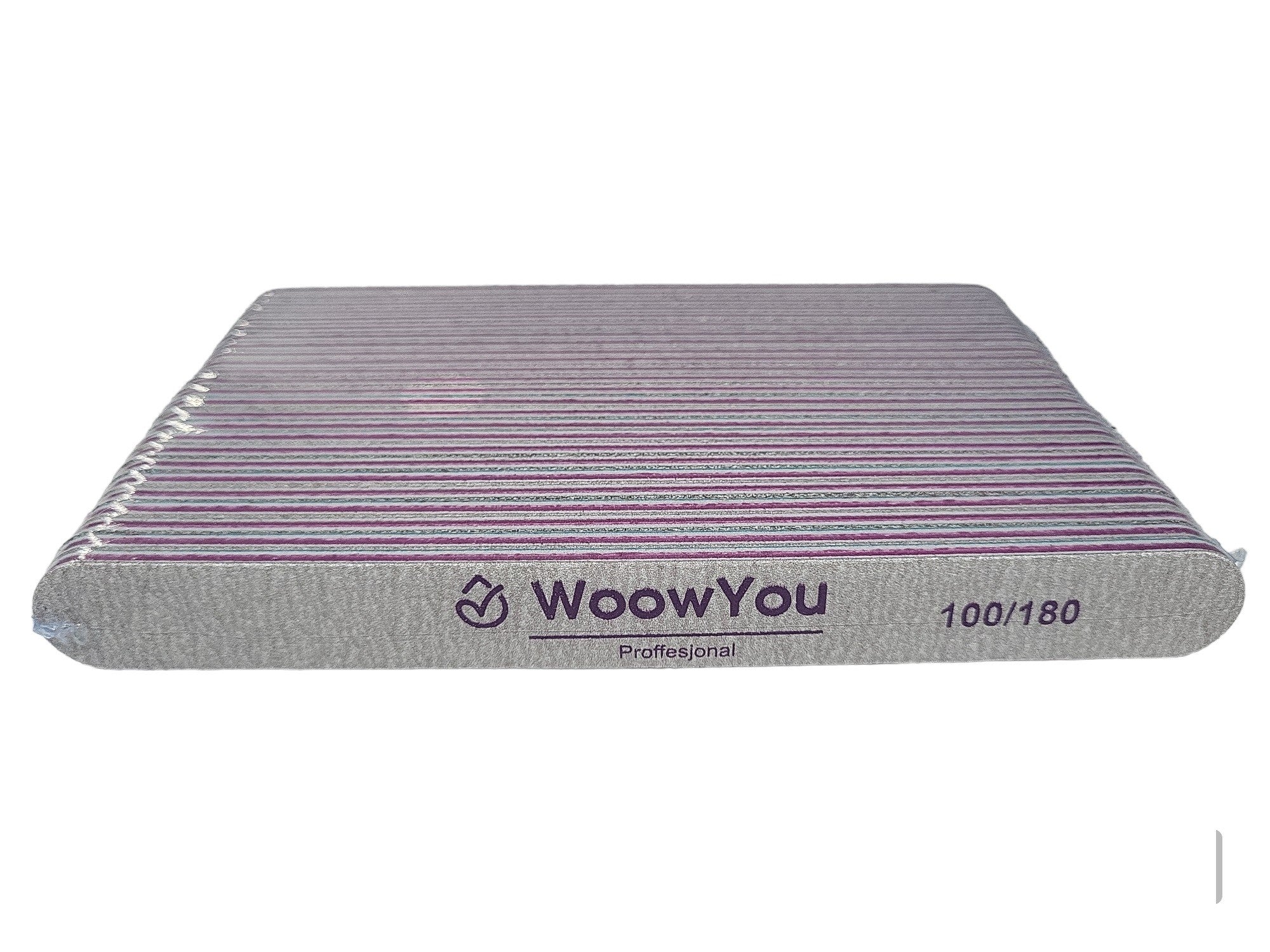 WOOW YOU Professional Disposable nail files with grit 100/180 - straight 1 pack - 25 pcs | Vaistine1.lt | WestPharmacy.eu
