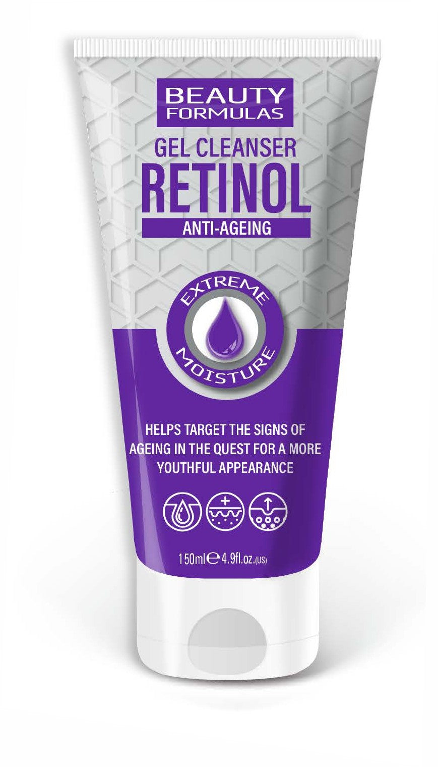 BEAUTY FORMULAS Retinol Anti-Ageing Face Cleansing Gel with Retinol | Vaistine1.lt | WestPharmacy.eu
