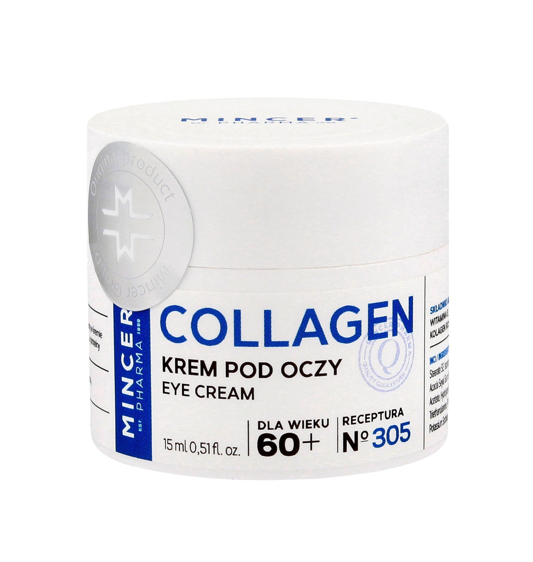 MINCER PHARMA Collagen Eye Cream 305 60+ 15 ml | Vaistine1.lt | WestPharmacy.eu