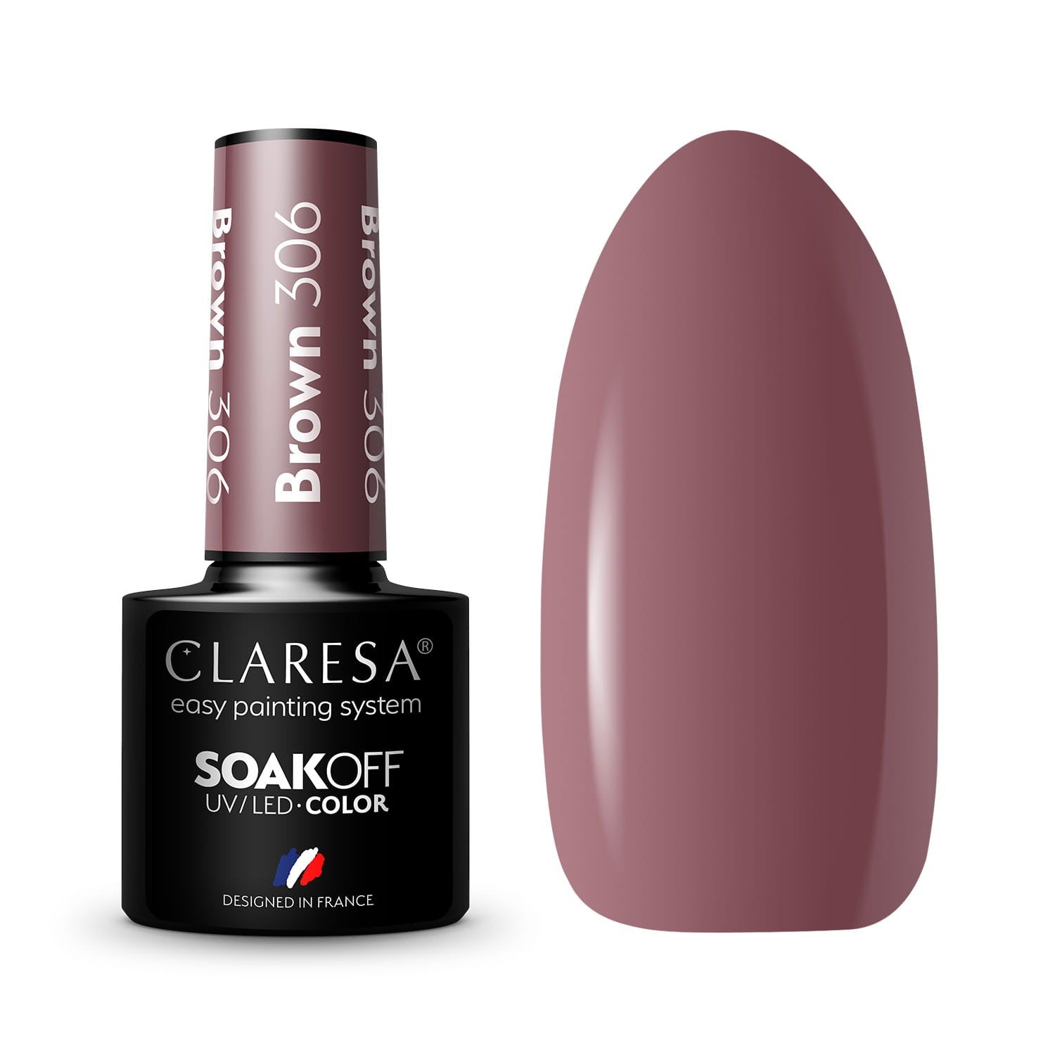 CLARESA Hybrid Lacquer Brown No. 306 5g | Vaistine1.lt | WestPharmacy.eu