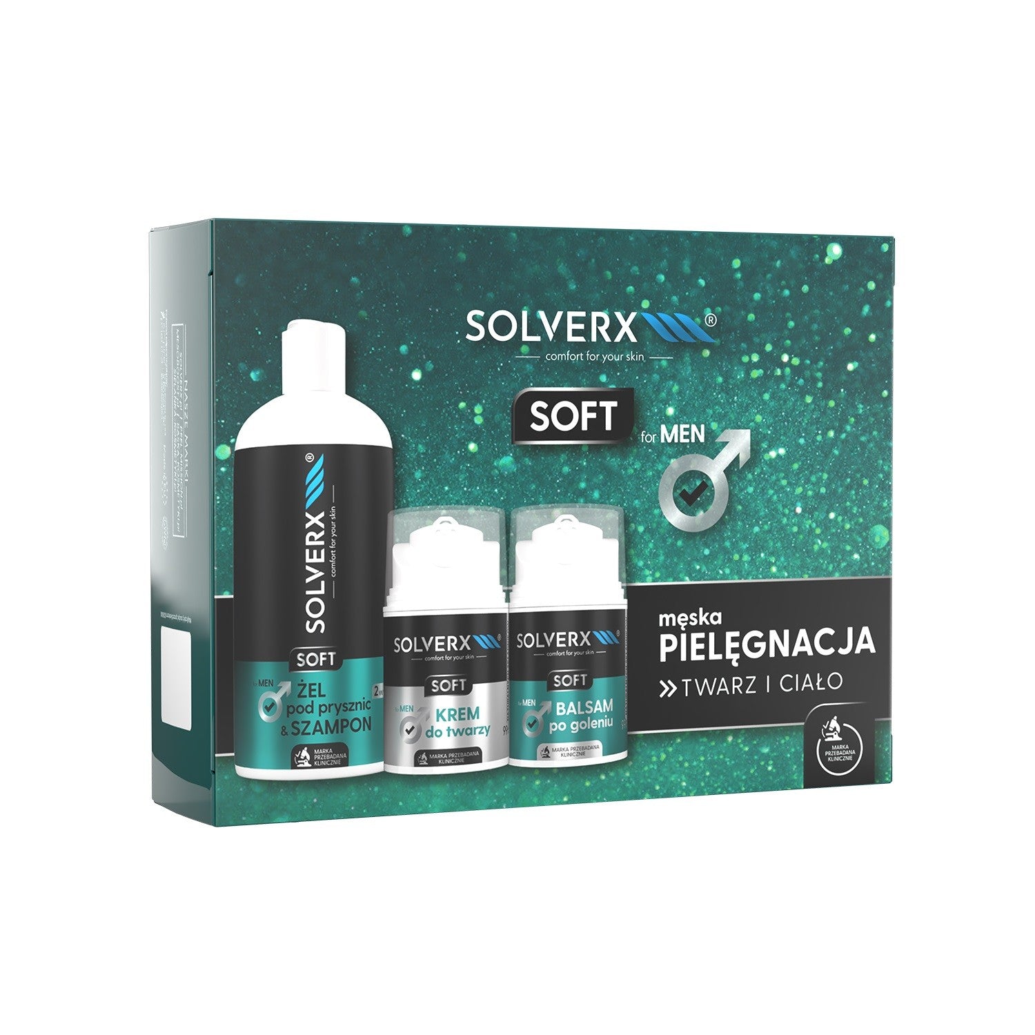 SOLVERX MEN SOFT Body care gift set 1 pack. | Vaistine1.lt | WestPharmacy.eu