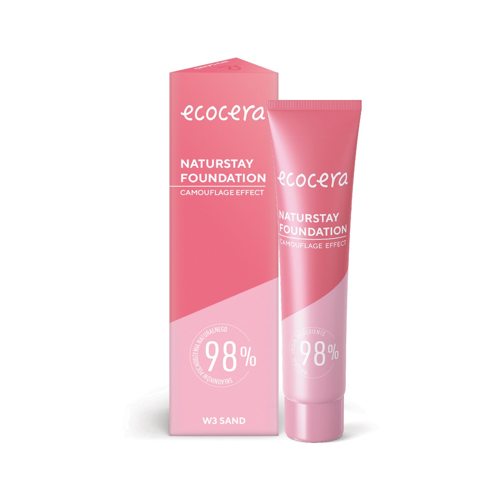 ECOCERA Naturstay Foundation Natural Concealer Effect W3 Sand 30ml | Vaistine1.lt | WestPharmacy.eu