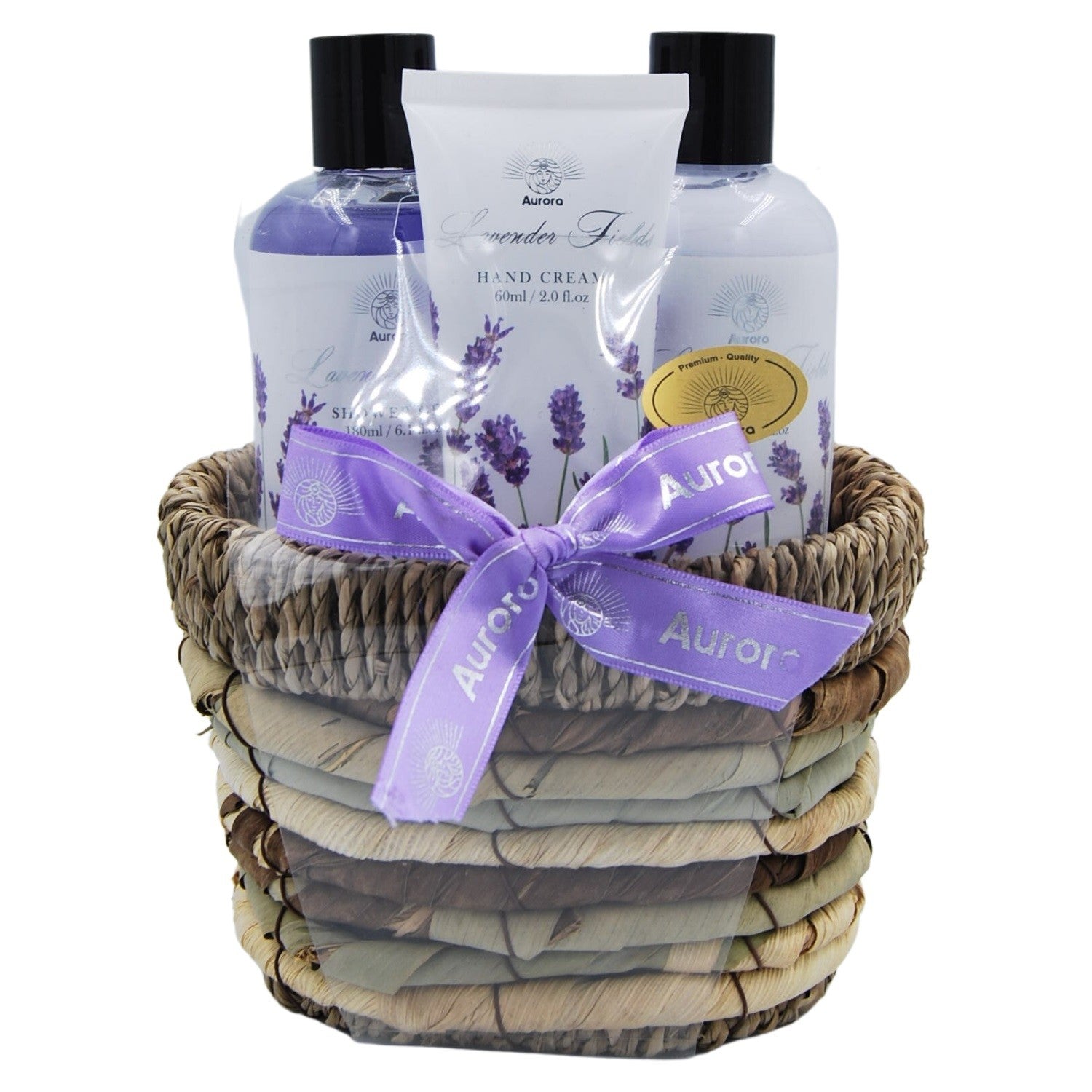 AURORA Gift set for women "Lavender Fields" - basket (3-piece) | Vaistine1.lt | WestPharmacy.eu