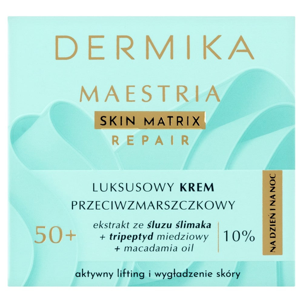 DERMIKA Maestria Skin Matrix Repair Luxury Anti-Wrinkle Cream 50+ with snail mucus extract (10%) for day and night 50ml | Vaistine1.lt | WestPharmacy.eu