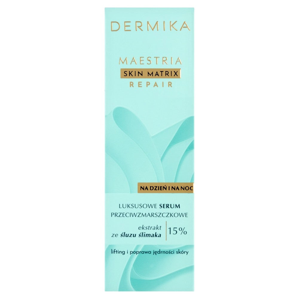 DERMIKA Maestria Skin Matrix Repair Luxury Anti-Wrinkle Serum with Snail Mucus Extract (15%) for Day and Night 30ml | Vaistine1.lt | WestPharmacy.eu