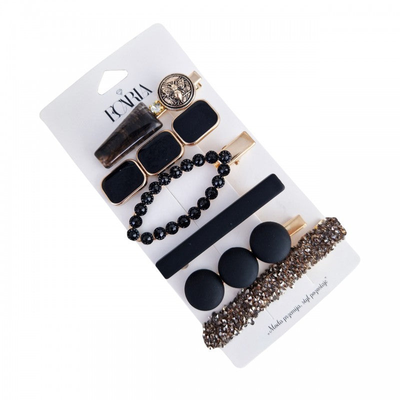 ECARLA Set of 6 pieces of decorated, elegant hair clips SP255CZ | Vaistine1.lt | WestPharmacy.eu
