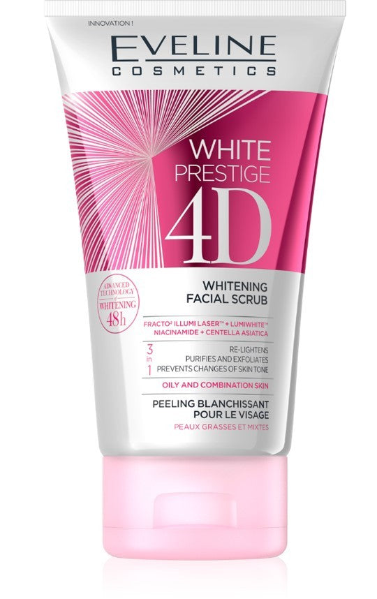 EVELINE White Prestige 4D Whitening Facial Peeling 3in1 150ml | Vaistine1.lt | WestPharmacy.eu