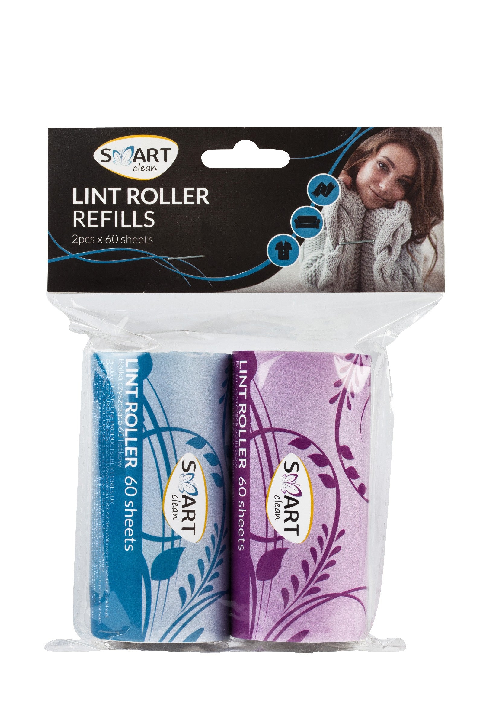SMART Clean Roller for cleaning clothes - supplies 1 pack - 2 pcs | Vaistine1.lt | WestPharmacy.eu