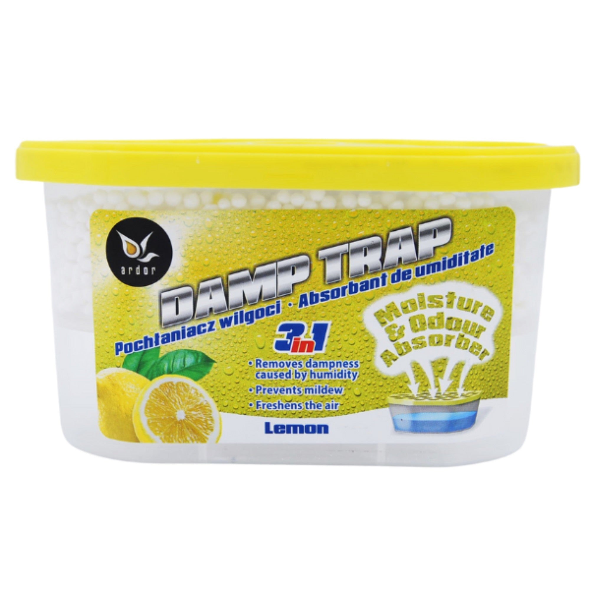 ARDOR Damp Trap Moisture absorber 3in1 - Lemon 400ml (190g) | Vaistine1.lt | WestPharmacy.eu