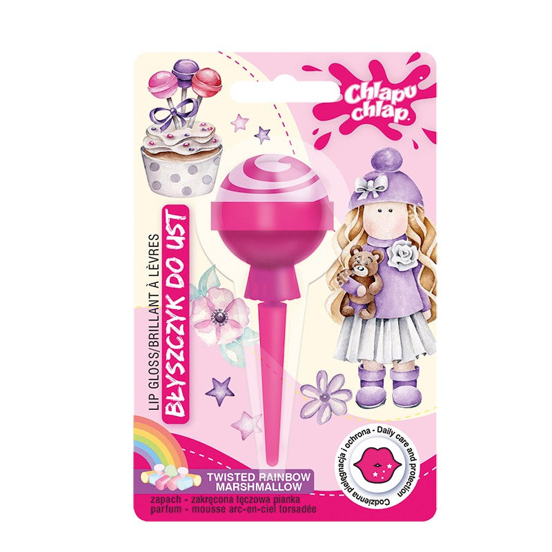 CHLAPU CHLAP Lip Gloss Lollipop - Twisted Rainbow Foam 8ml | Vaistine1.lt | WestPharmacy.eu