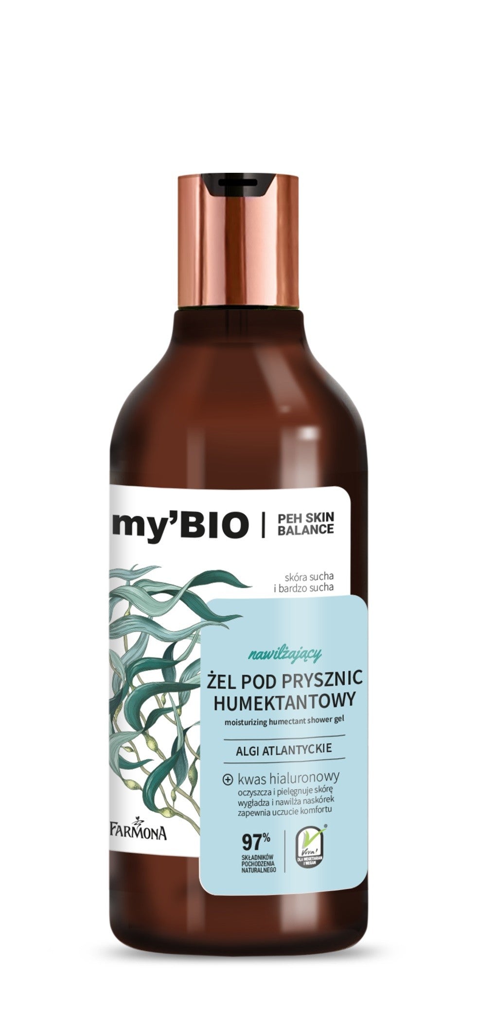FARMONA my'Bio Moisturizing Humectant Shower Gel Atlantic Algae 500ml | Vaistine1.lt | WestPharmacy.eu