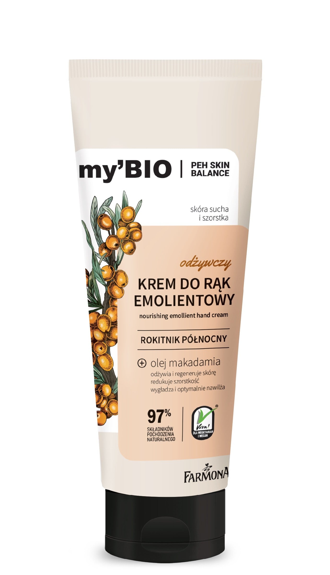 FARMONA my'Bio Nourishing Emollient Hand Cream Northern Sea Buckthorn 100ml | Vaistine1.lt | WestPharmacy.eu