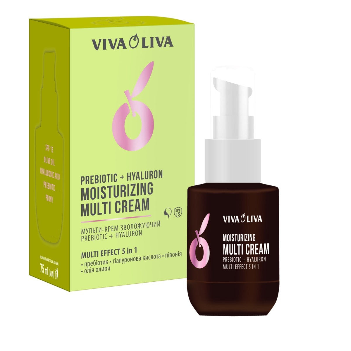 VIVA OLIVA Multi-moisturizing cream 5in1 (SPF15) 75ml | Vaistine1.lt | WestPharmacy.eu
