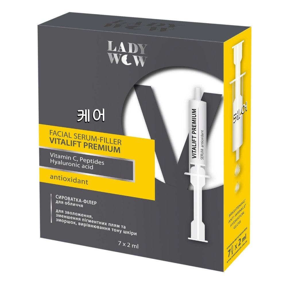 LADY WOW Facial Serum-Filler Lifting Vitalift Premium Facial Serum-Filler 14ml (7x2ml) | Vaistine1.lt | WestPharmacy.eu