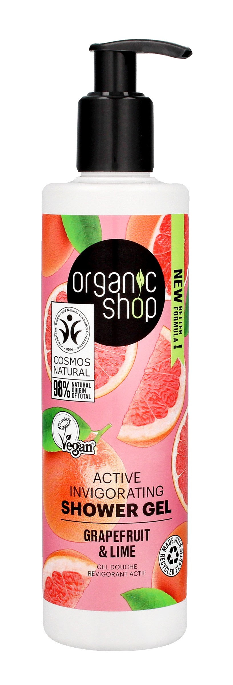 ORGANIC SHOP Nourishing Shower Gel - Grapefruit & Lime 280 ml | Vaistine1.lt | WestPharmacy.eu