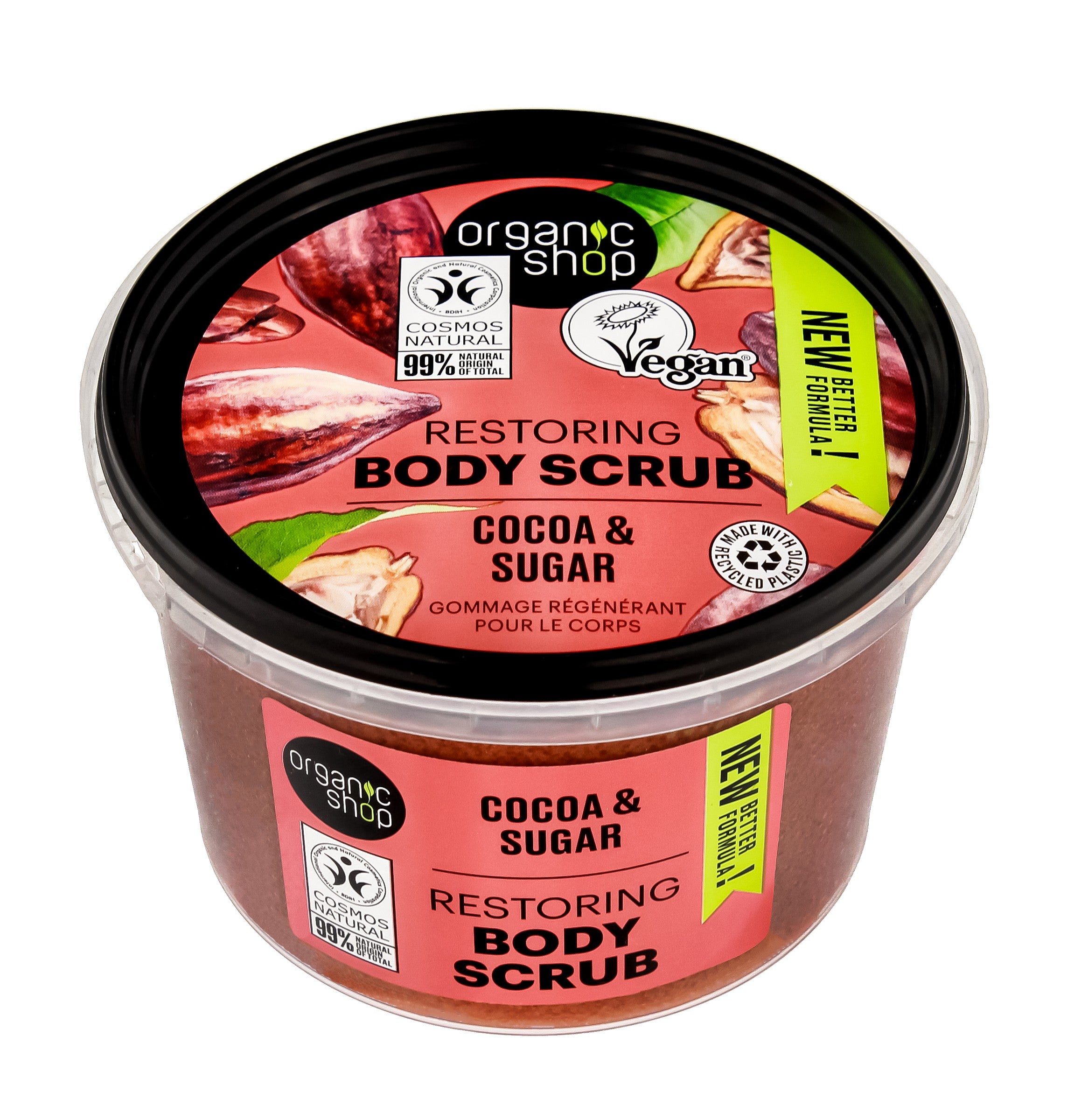 ORGANIC SHOP Body Scrub Regenerating body scrub - Cocoa & Sugar 250 ml | Vaistine1.lt | WestPharmacy.eu