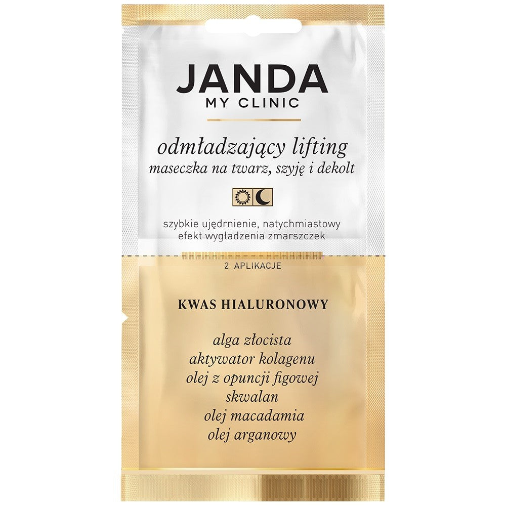 JANDA MY CLINIC Mask for face, neck and cleavage - Rejuvenating Lifting 8ml (2 applications) | Vaistine1.lt | WestPharmacy.eu