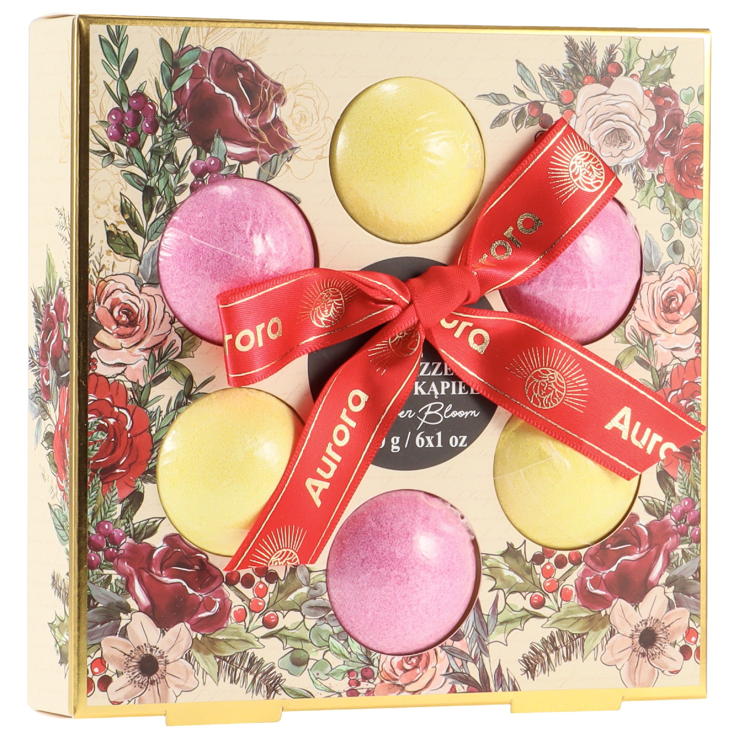 AURORA Gift set of 6 sparkling bath bombs "Blooming flowers" | Vaistine1.lt | WestPharmacy.eu