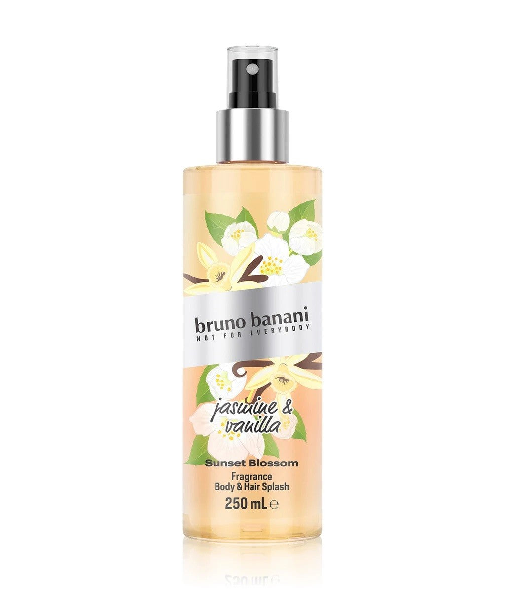 BRUNO BANANI Body Mist Sunset Bloom Body Mist Jasmine & Vanilla 250 ml. - Vaistine1.lt | WestPharmacy.eu