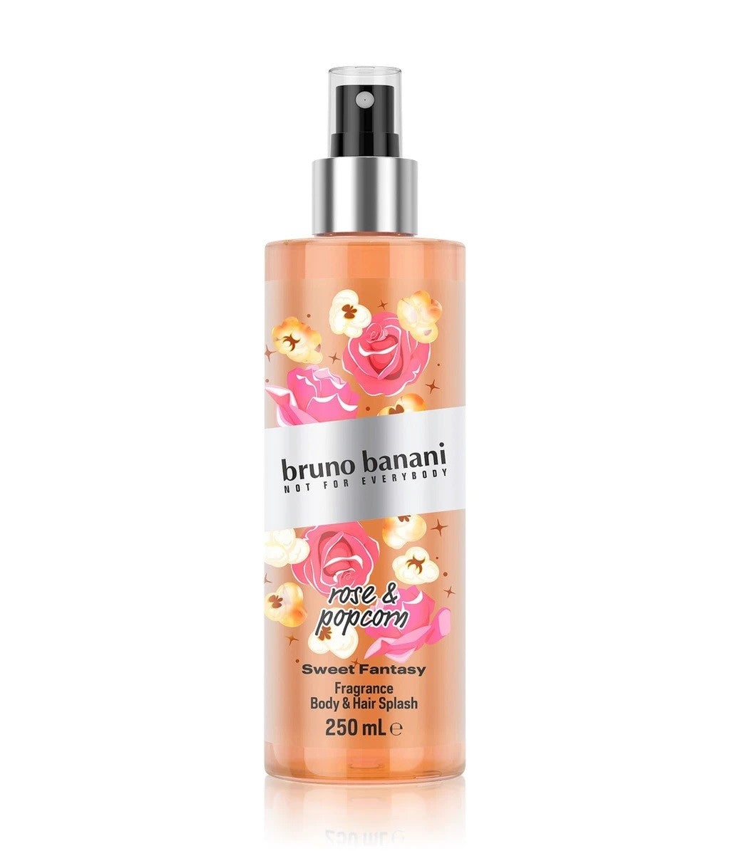 BRUNO BANANI Body Mist Candy Fantasy Body Mist Popcorn & Rose 250 ml. - Vaistine1.lt | WestPharmacy.eu
