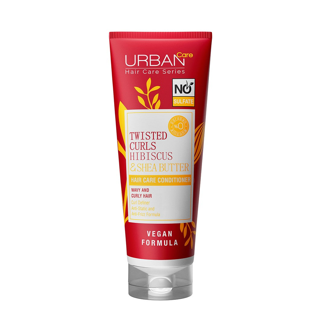 URBAN CARE Twisted Curls Hibiscus & Shea Butter Conditioner for wavy and curly hair 250ml | Vaistine1.lt | WestPharmacy.eu